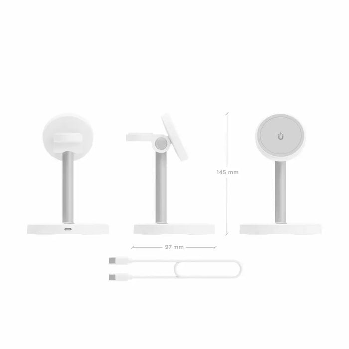 Безжично зарядно Aisens ASCH-15W3WC065-W Бял 15 W