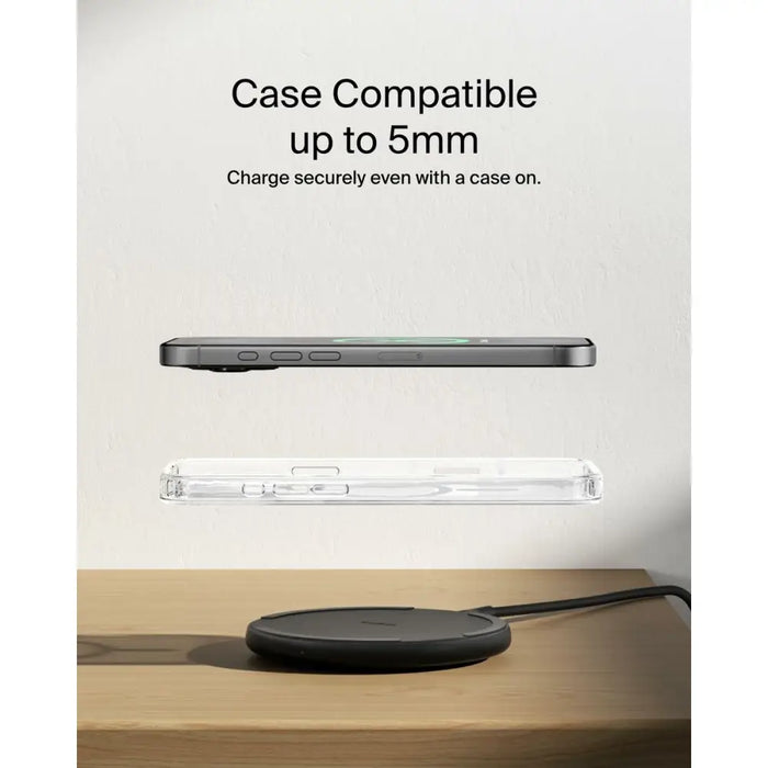 Безжично зарядно Belkin WIA012HQBK Черен 15 W