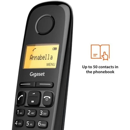 Безжичен телефон Gigaset A180 Черен
