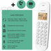 Безжичен телефон Logicom DECT ILOA 155T SOLO Бял