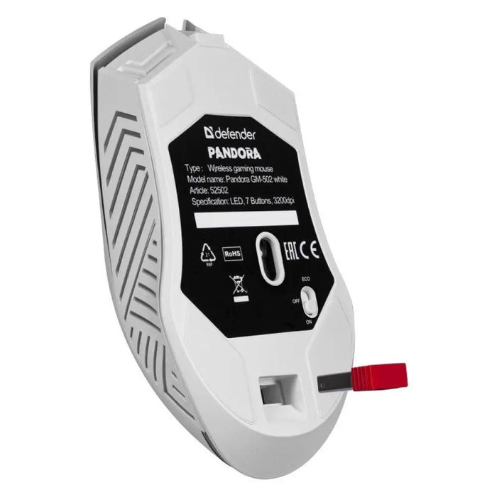 БЕЗЖИЧНА МИШКА DEFENDER PANDORA RF WHITE 3200dpi 7P