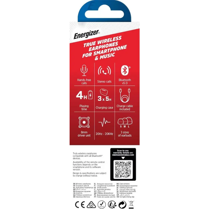 БЕЗЖИЧНИ БЛУТУТ СЛУШАЛКИ ENERGIZER