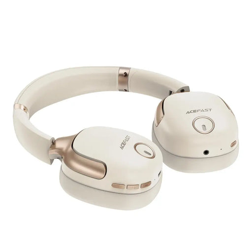 Безжични слушалки Acefast H2 Bluetooth 5.3 ANC 400mAh бежови