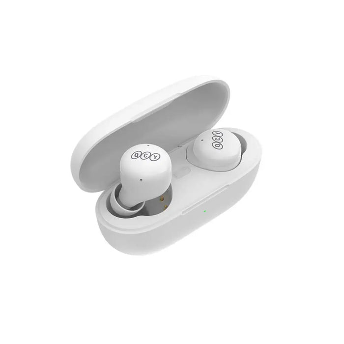Безжични слушалки QCY T17SE TWS Bluetooth 5.1 бели