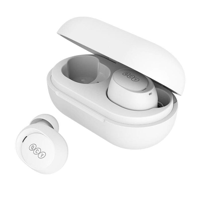 Безжични слушалки QCY T27 TWS Bluetooth 5.3 380mAh IPX4 бели