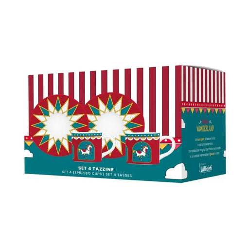 Bialetti комплект от 4 чаши с чинийки Winter Wonderland
