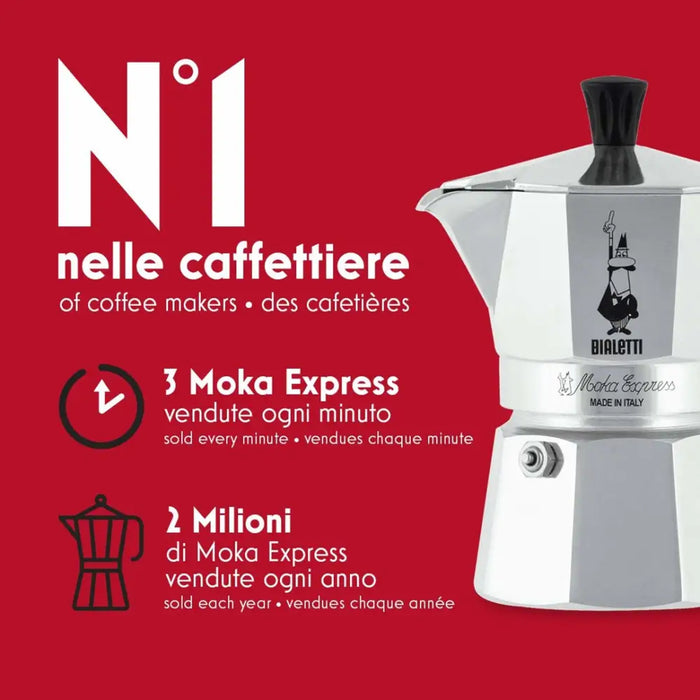 Bialetti Moka Express Moka саксия Алуминий Черна
