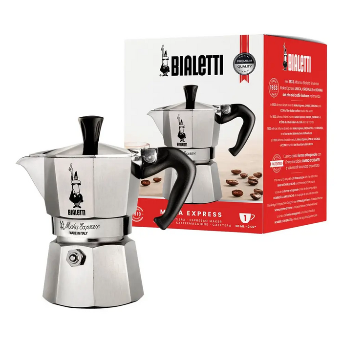 Bialetti Moka Express Moka тенджера 0,06 L Алуминий Черна