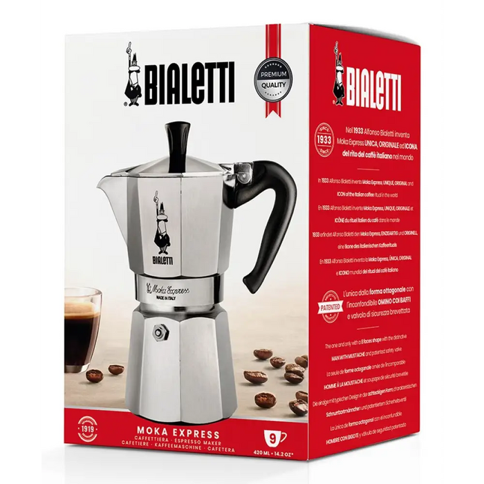 Bialetti Moka Express Moka тенджера 0,55 L Черна Сребриста