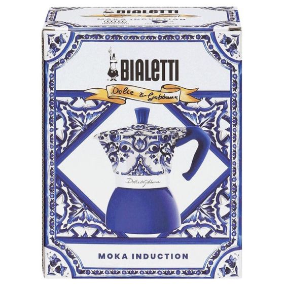 Кафеварка Bialetti Dolce&Gabbana Moka Induction Mediterranean Blue за 6 чаши