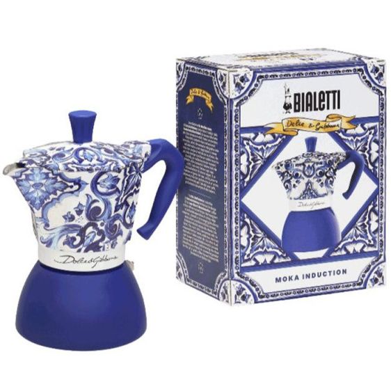 Кафеварка Bialetti Dolce&Gabbana Moka Induction Mediterranean Blue за 6 чаши