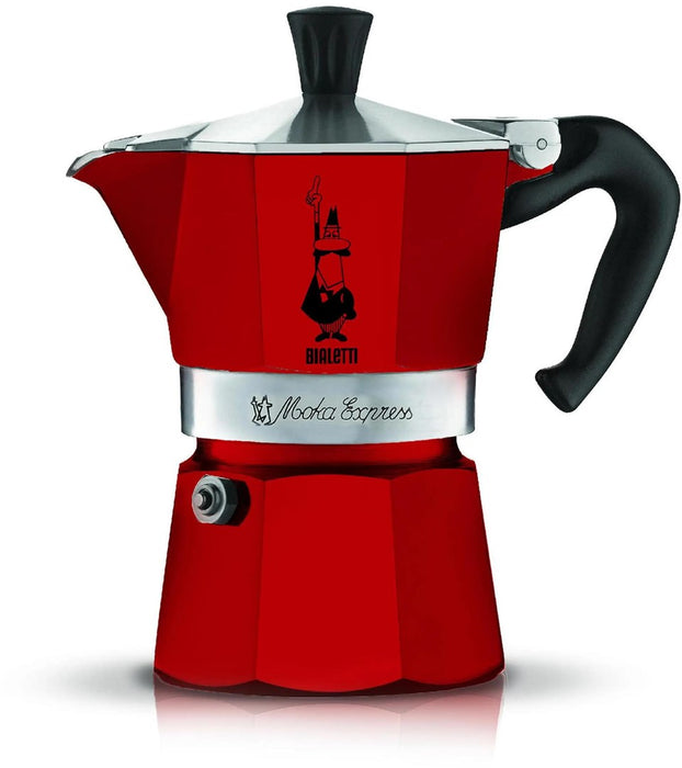 Кафеварка за 3 чаши Moka Express 5466 BIALETTI червена