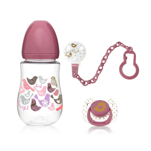 Биберон 250 ml Розов