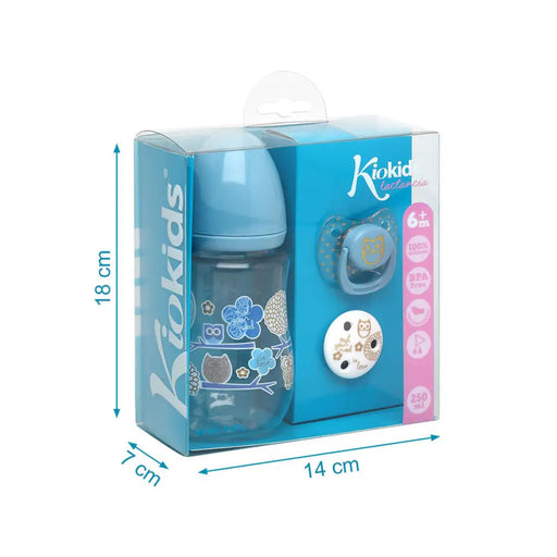 Биберон 250 ml Син