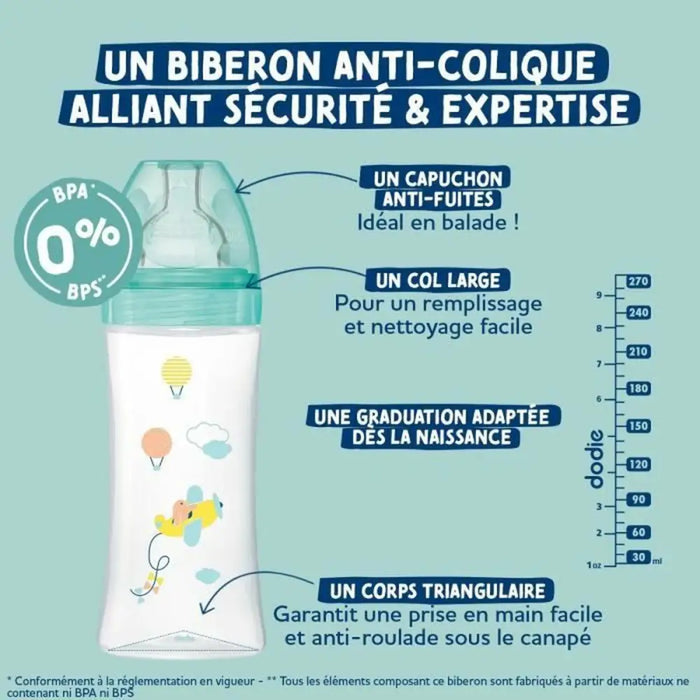 Биберон Dodie 270 ml (3 броя)