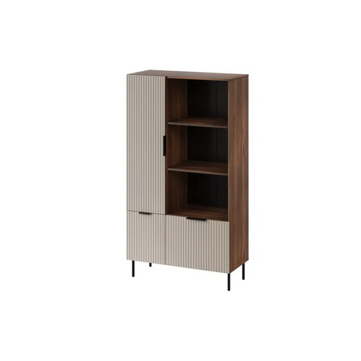 Библиотека Cama 4 ALMERA 90x42x165 орех/кашмир