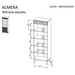 Библиотека Cama 3 ALMERA 60x42x185 орех/кашмир