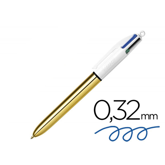 Писалка с течно мастило Bic Златен