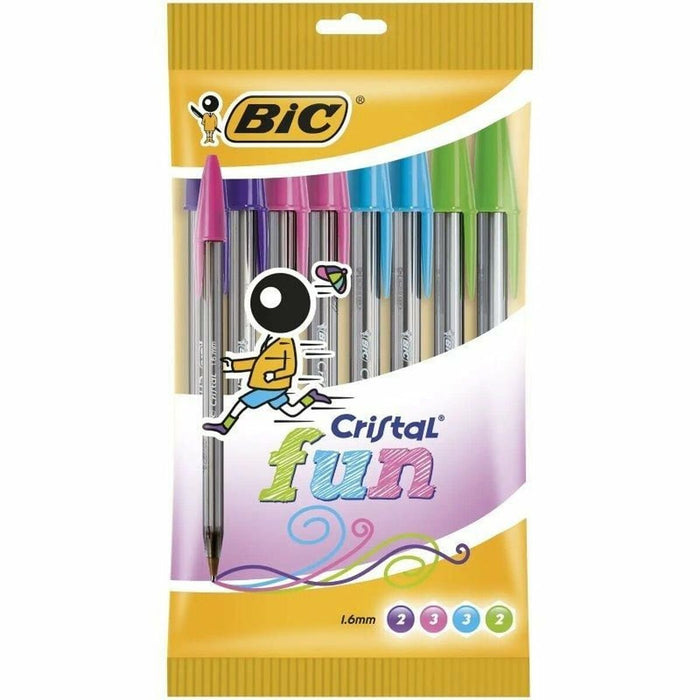 Комплект Химикали Bic Cristal Fun 921342 Многоцветен 10 Части (10 броя)