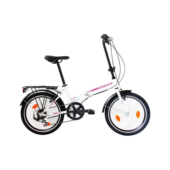 ВЕЛОСИПЕД BIKESPORT FOLDING 20" WHITE РАМКА СТОМАНЕНА