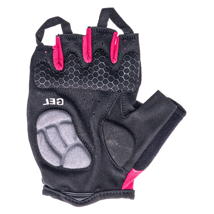 РЪКАВИЦИ BIKESPORT GLM GEL S ЧЕРЕН/РОЗОВ