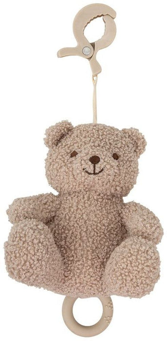 Бебешка висяща играчка Bimbidreams - Blue Sky, музикално мече, 30 cm