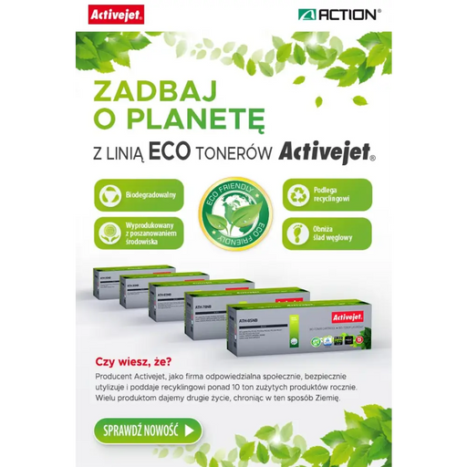 BIO Activejet ATH-83NB тонер за принтери HP Canon Резервен