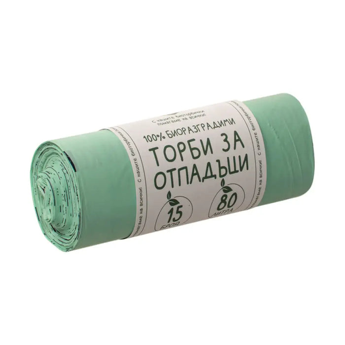 БИО ТОРБИ ЗА ОТПАДЪЦИ 80 L 15 БР SCANCLEAN