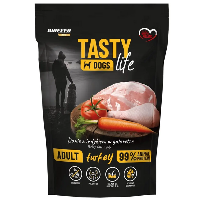 BIOFEED Tasty Dogs Life Turkey - мокра храна за кучета