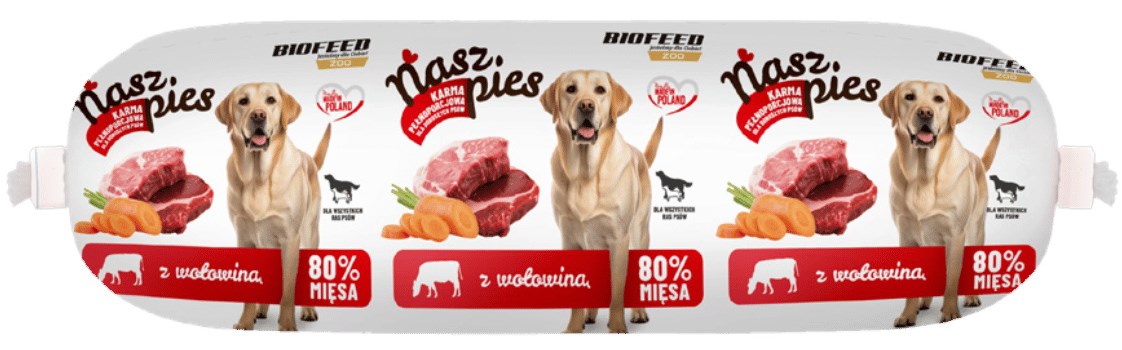 BIOFEED Nasz Pies Baton z Wołowiną 1кг