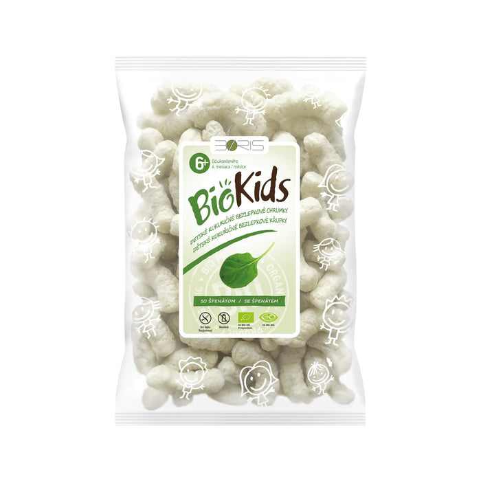 Био царевичен снакс със спанак за деца, 55 g