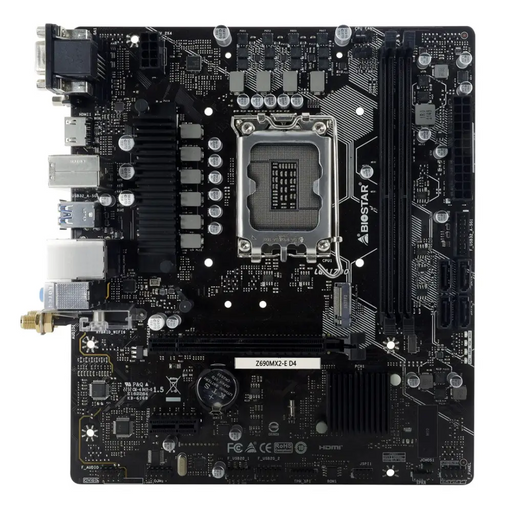 Biostar Z690MX2-E D4 дънна платка Intel Z690 LGA 1700 micro