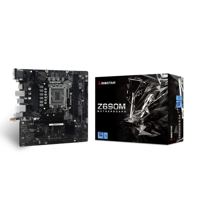 Biostar Z690MX2-E D4 дънна платка Intel Z690 LGA 1700 micro