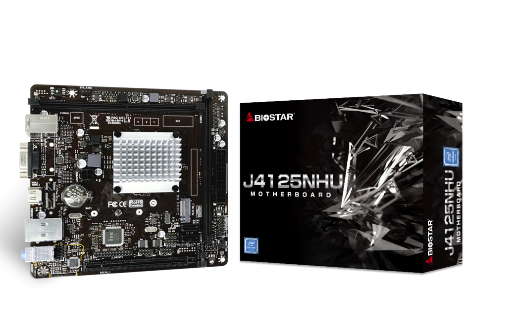 Дънна платка Biostar J4125NHU, Intel&reg; Quad-Core Processor J4125, mATX, 2x DIMM DD4