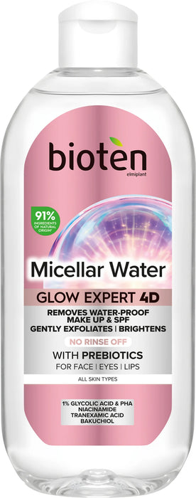 Мицеларна вода Glow Expert 4D, 400 ml