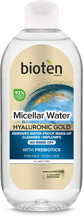 Мицеларна вода Hyaluronic Gold, 400 ml