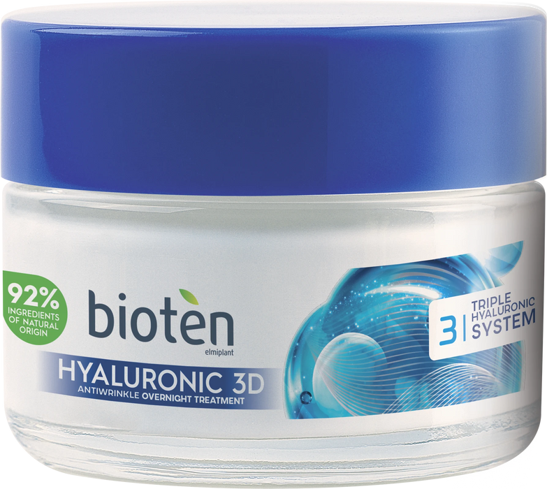 Нощен крем за лице Hyaluronic 3D, 50 ml