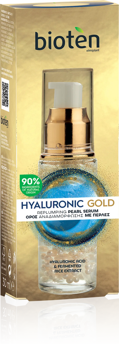 Перлен серум за лице  Hyaluronic Gold, 30 ml