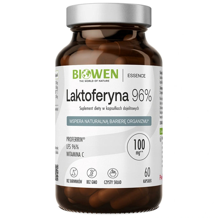 BIOWEN Лактоферин 96% – хранителна добавка за хора – 60 капсули