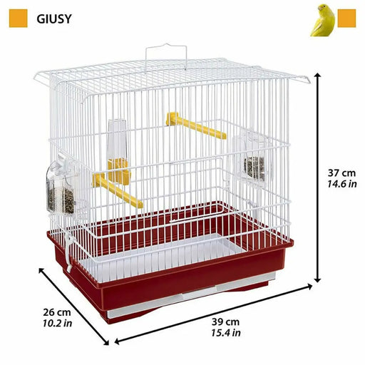 Bird Cage Ferplast Giusy Червен Бял