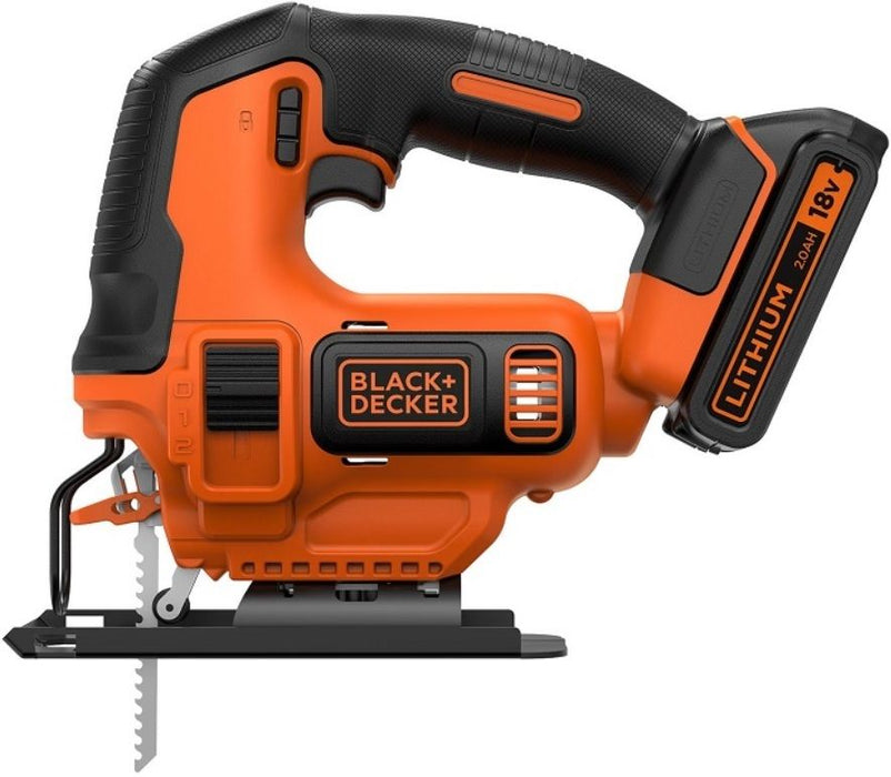 Акумулаторен прободен трион Black & Decker - BDCJS18, 18 V, 19 mm, с батерия и зарядно
