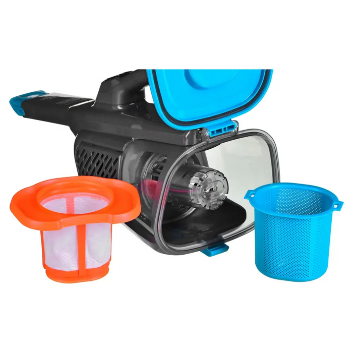 Black & Decker BHHV320J ръчна прахосмукачка синя титаниева