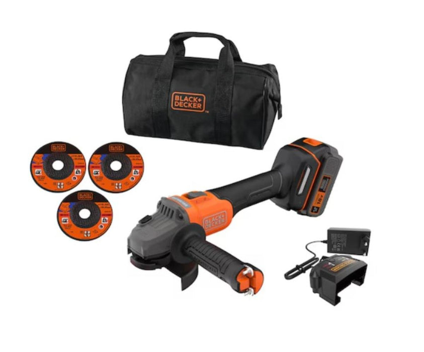 АКУМУЛАТОРЕН ЪГЛОШЛАЙФ 115ММ B&D