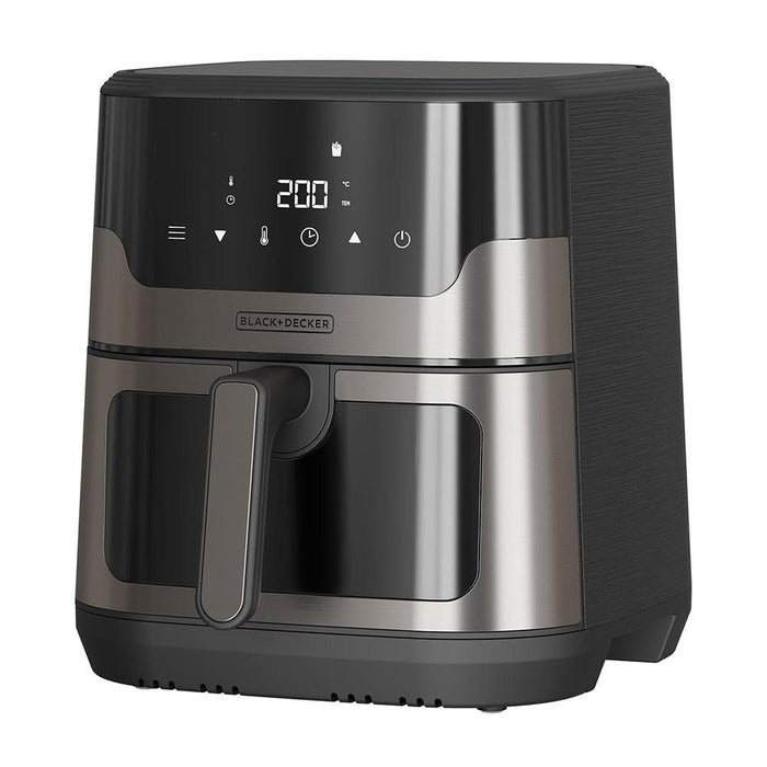 Фритюрник Black+Decker BXAF8001E 1700 W 8 L без олио, черен