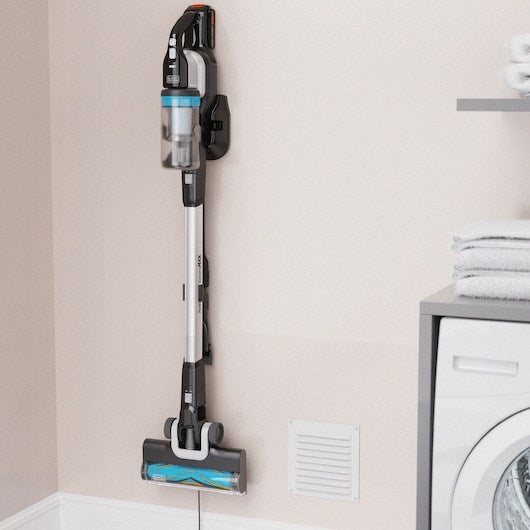 Black & Decker BHFEB520D1-QW прахосмукачка/електрическа метла Батерия Суха Циклонна Без торба Черен, Сребрист, Прозрачен 2 Ah