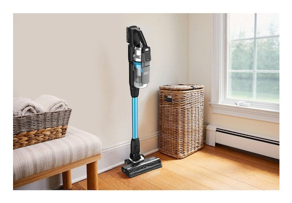 Black & Decker BSV520BRB-QW прахосмукачка/електрическа метла Батерия Суха Без торба 0.65 л Син 2 Ah