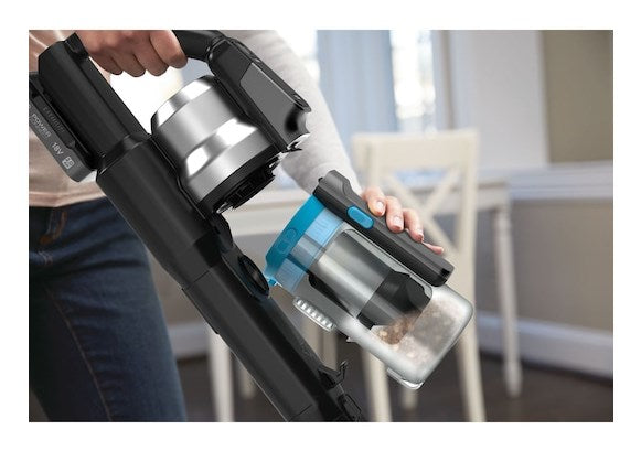 Black & Decker BSV520BRB-QW прахосмукачка/електрическа метла Батерия Суха Без торба 0.65 л Син 2 Ah