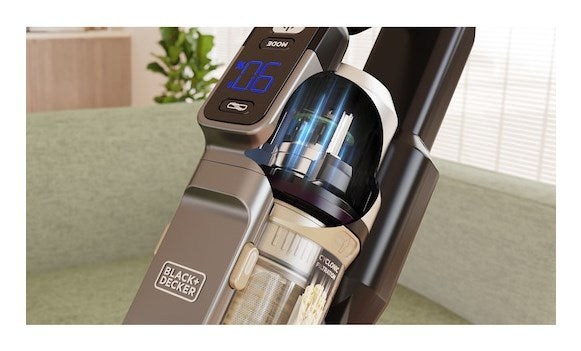 Black & Decker BSV525BLP-QW прахосмукачка/електрическа метла Батерия Суха Без торба 0.65 л 2.5 Ah