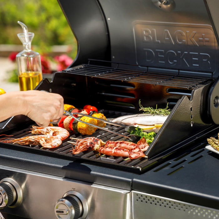 Газова скара Black+Decker BXOG7200E, 2 горелки x 3.6 kW