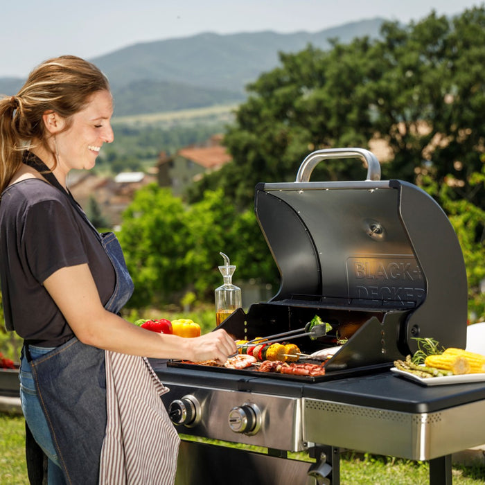 Газова скара Black+Decker BXOG7200E, 2 горелки x 3.6 kW